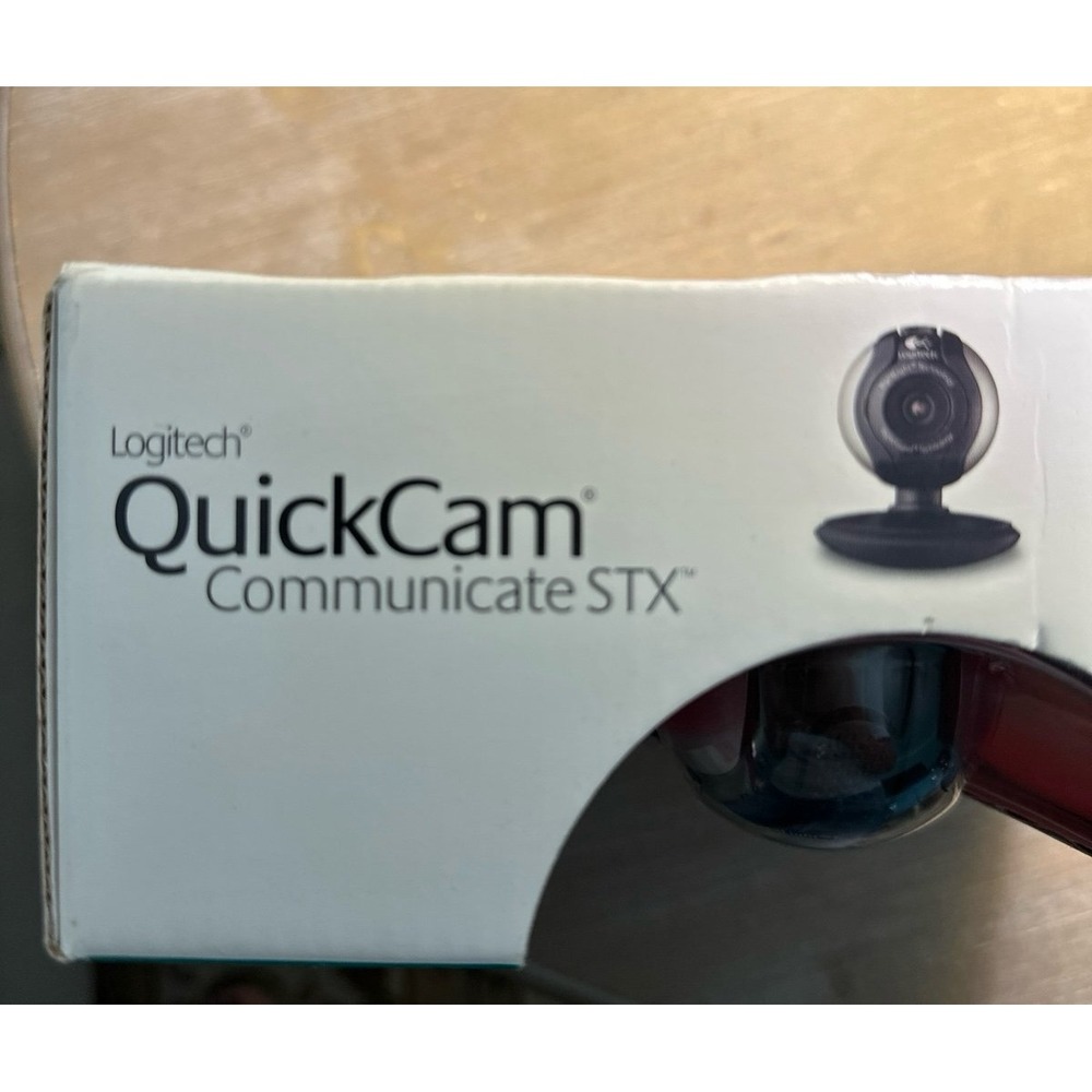 NIB Logitech Webcam QuickCam Communicate STX Built in Microphone new - Picture 8 of 12